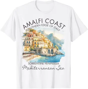 Amalfi Coast Italy Travel Vacation Southern Edge Of Italy T-Shirt