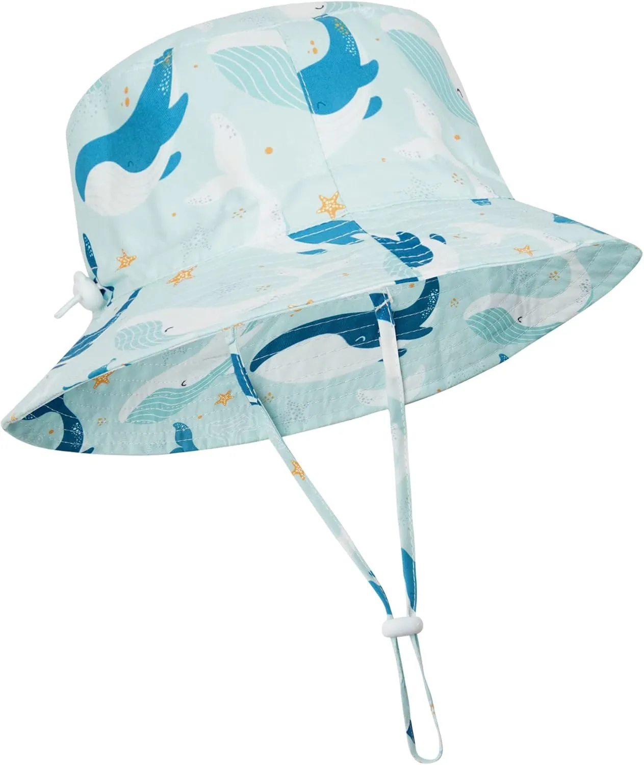 Baby Sun Hat Toddler Bucket Hats Summer Sun Protective Kids Beach Hats Wide Brim Outdoor Camping Hat for Boys Girls