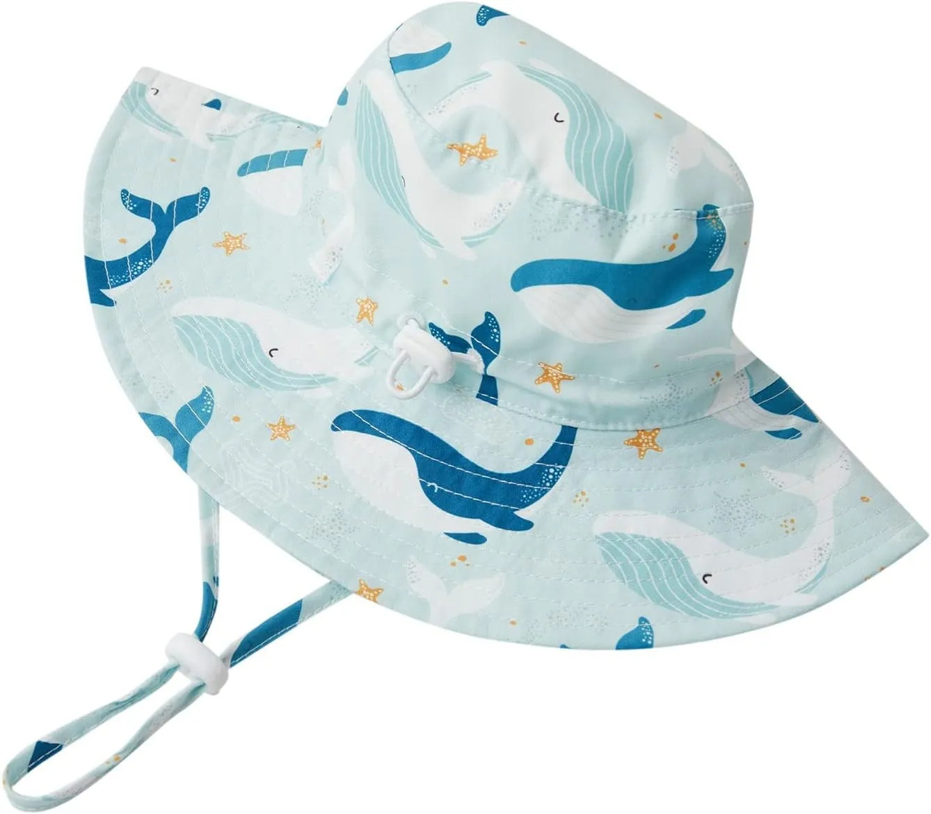 Baby Sun Hat Toddler Bucket Hats Summer Sun Protective Kids Beach Hats Wide Brim Outdoor Camping Hat for Boys Girls