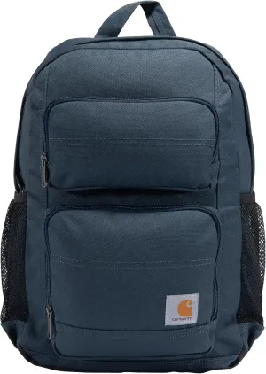 Carhartt 27L Single-Compartment Backpack, Durable Pack with Laptop Sleeve and Duravax Abrasion Resistant Base, Navy