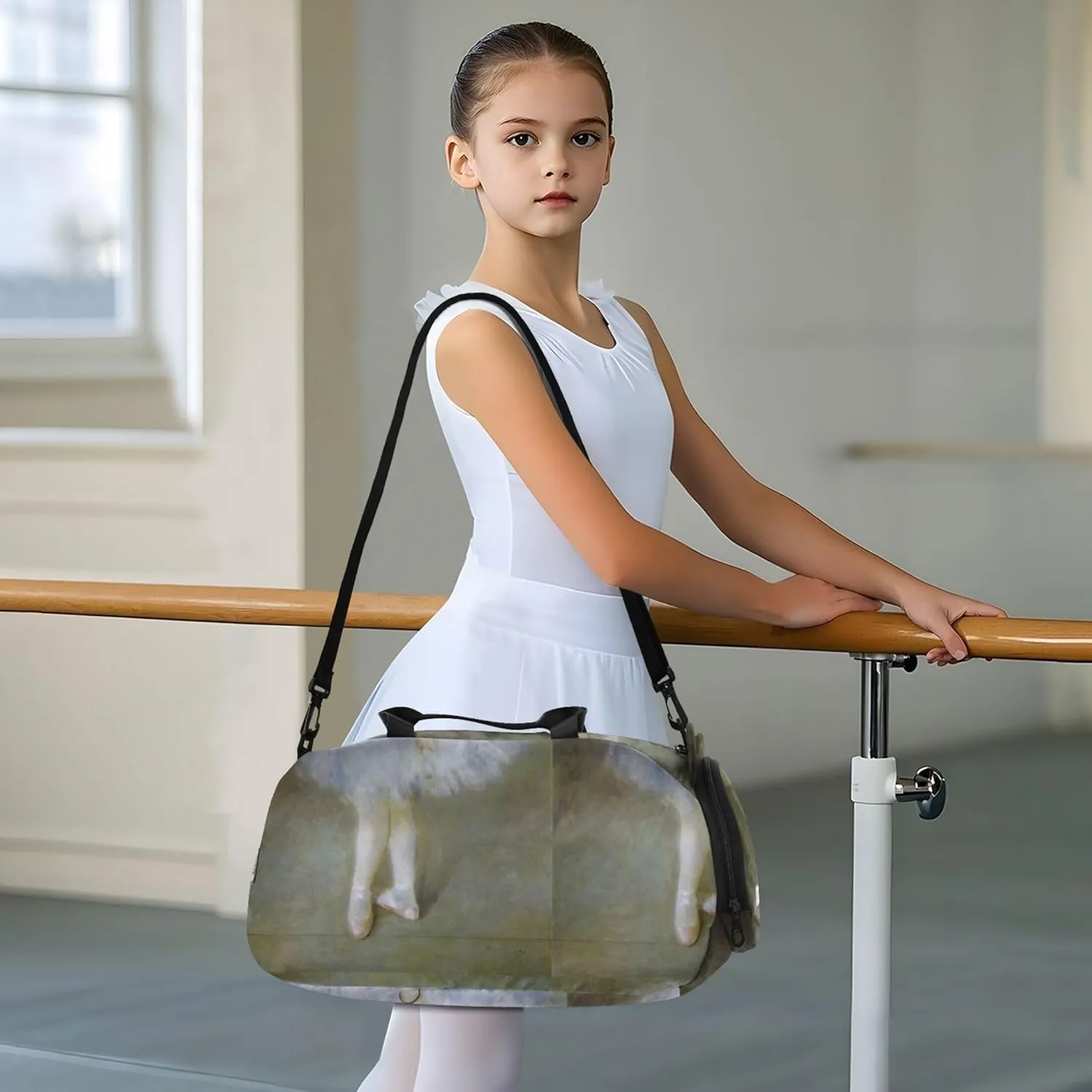 Carry on Duffel for Boys Weekender Overnight Auguste Renoir Dance Print Girls Duffle Bags for Travel Kids Dance Duffle