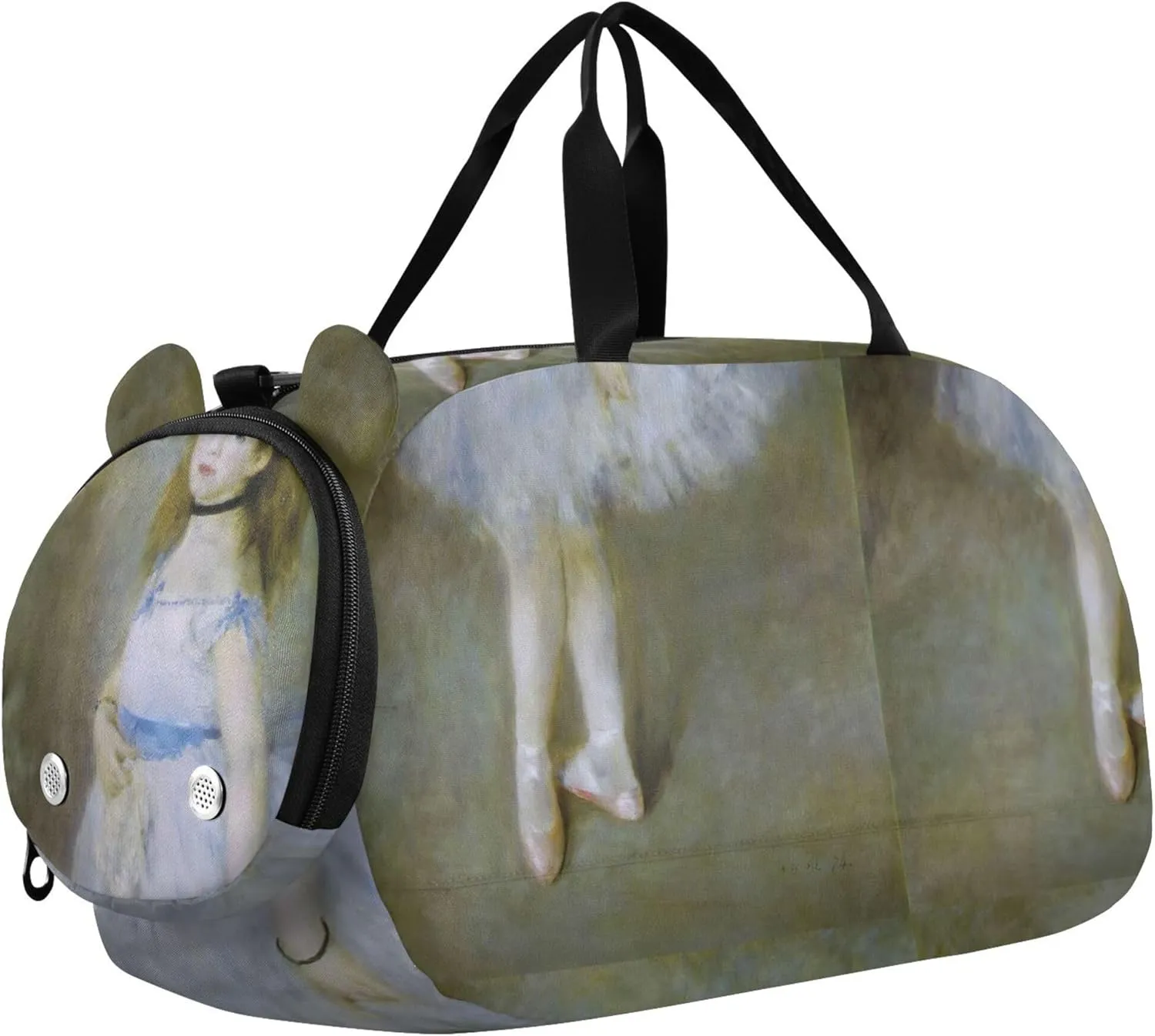 Carry on Duffel for Boys Weekender Overnight Auguste Renoir Dance Print Girls Duffle Bags for Travel Kids Dance Duffle
