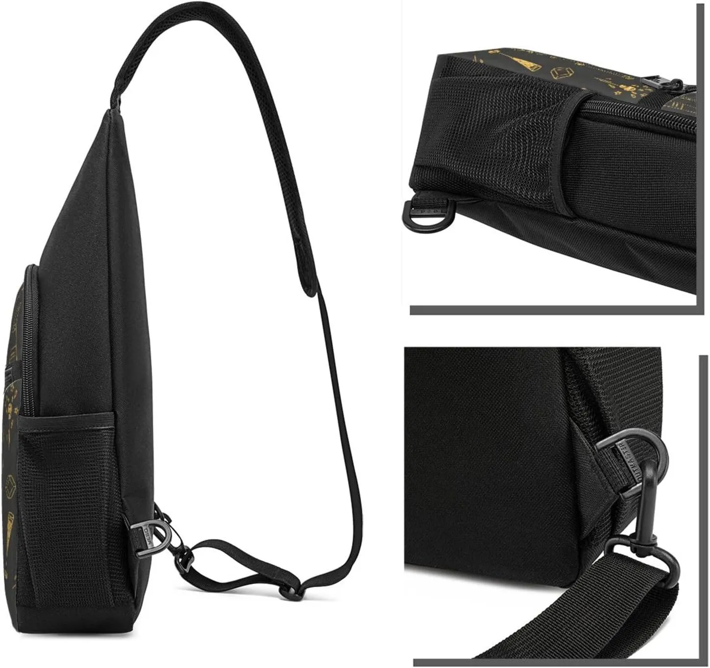 Champagne Bottle Adjustable Fanny Pack Waist Bag For Travel Sports