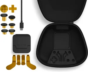Complete Component Pack Replacement Parts Repair Accessories Kit with Storage Case, Charging Dock and Cable,6 Thumbsticks, 4 Paddles, 2 D-Pads for Xbox One Elite Series 2 and Core Controller