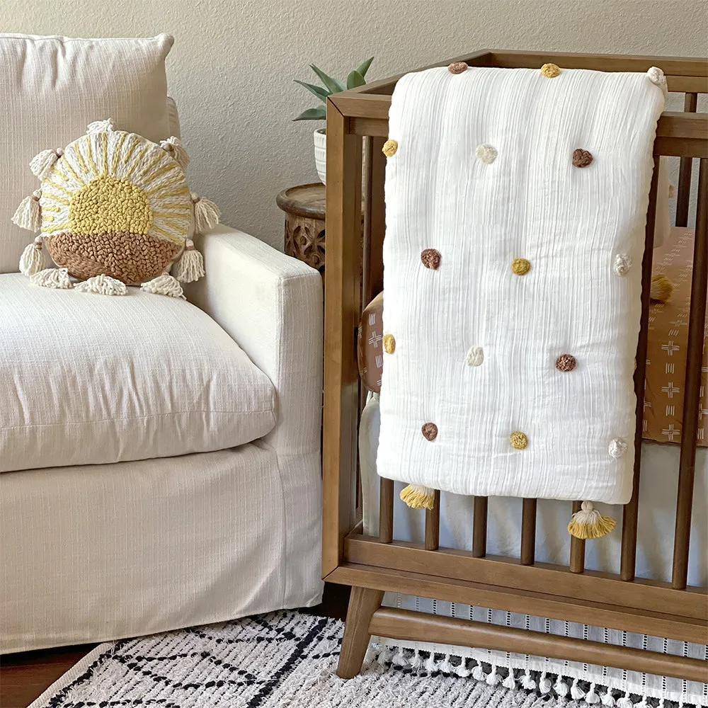 Crane Baby Ezra Collection Sunshine Pillow