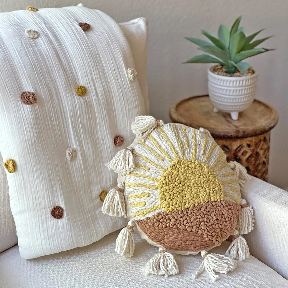 Crane Baby Ezra Collection Sunshine Pillow