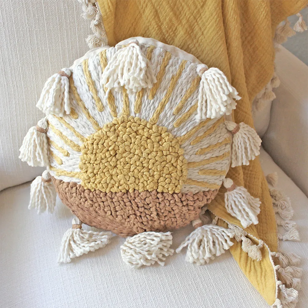 Crane Baby Ezra Collection Sunshine Pillow