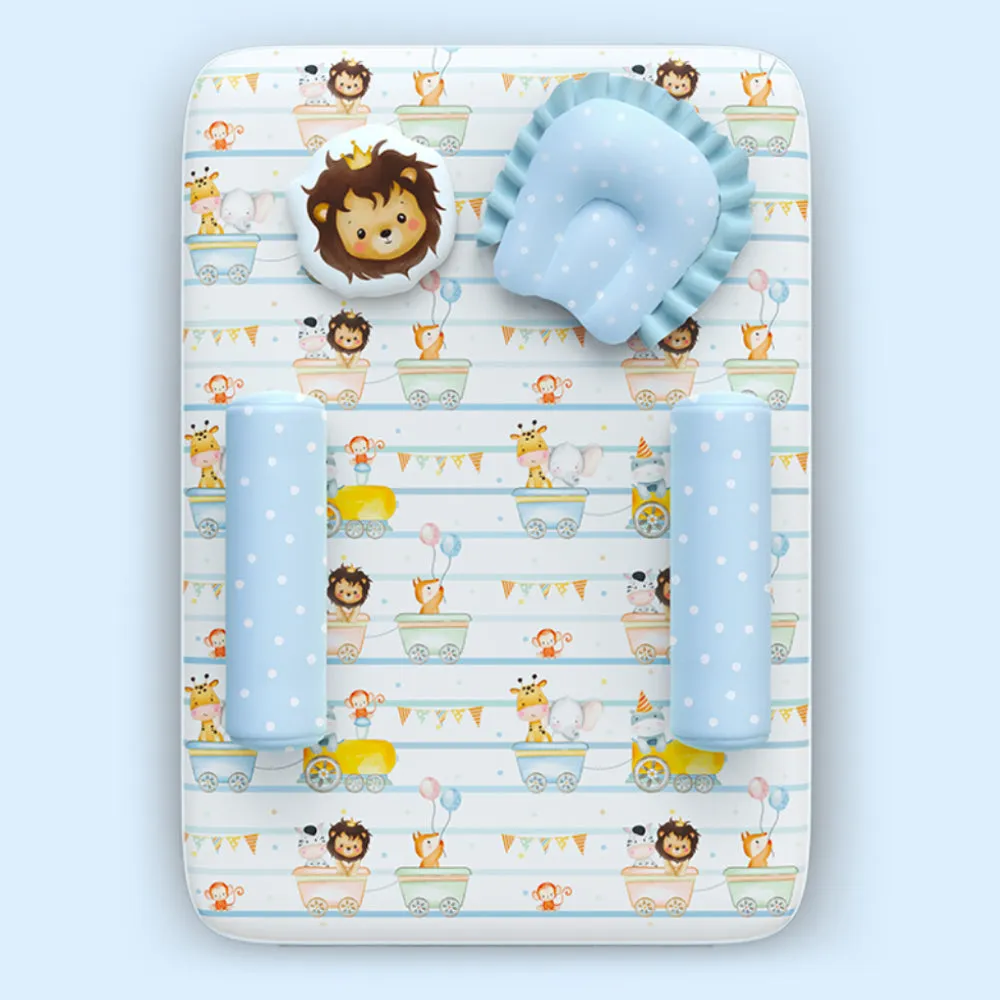Fancy Fluff 5 Pc Organic New Born Bed Set - Sea Fantasy