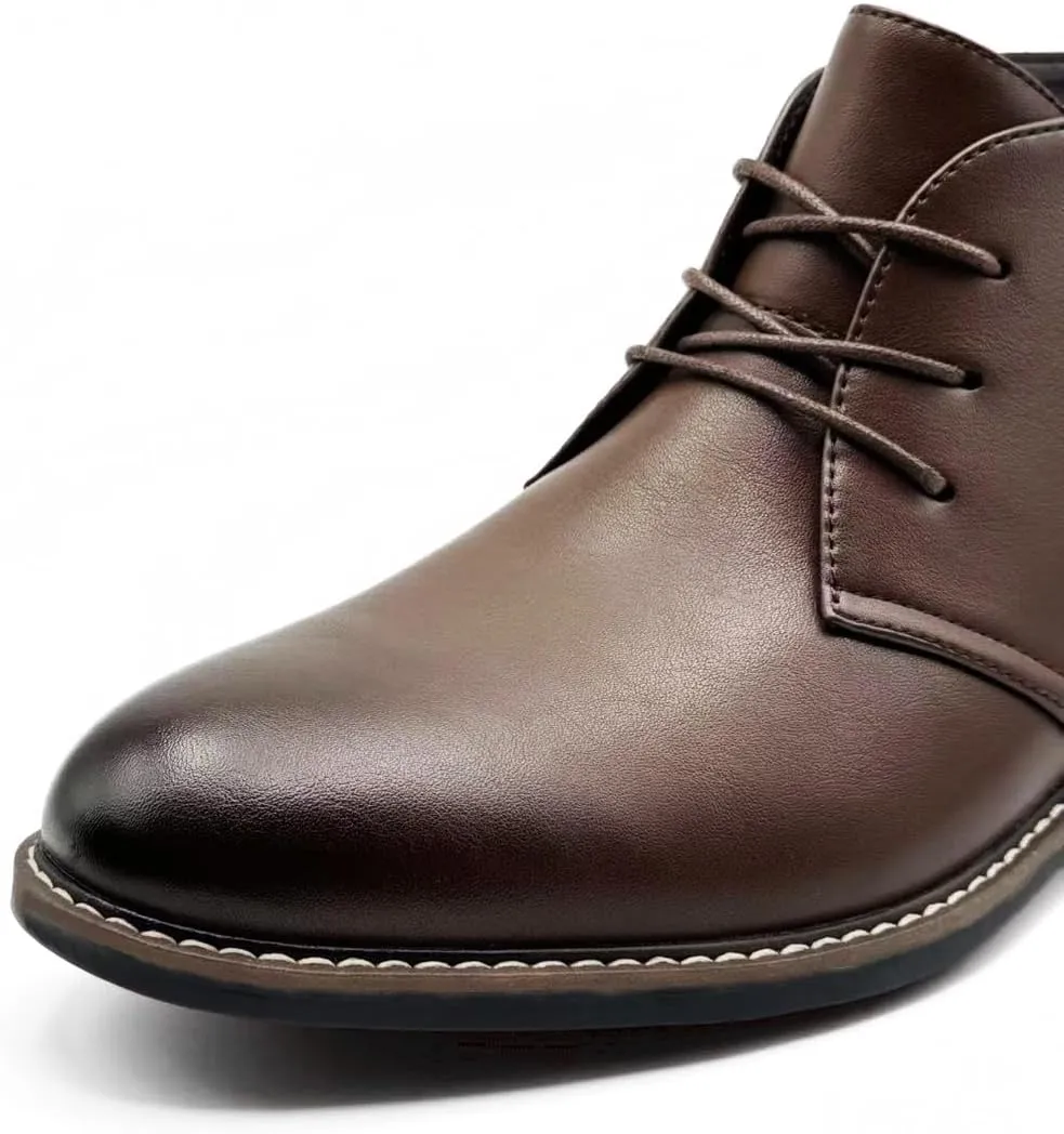 Finishing & Sewing Men's Classic Dress Casual Chukka Boots Lace Up Desert Ankle Boots