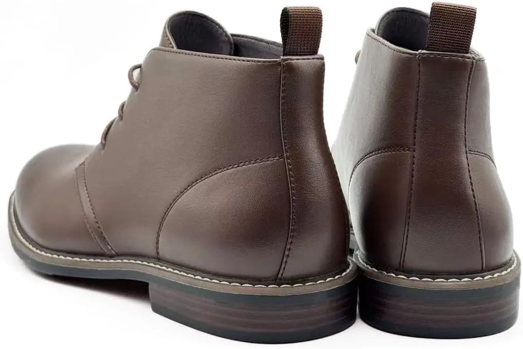 Finishing & Sewing Men's Classic Dress Casual Chukka Boots Lace Up Desert Ankle Boots