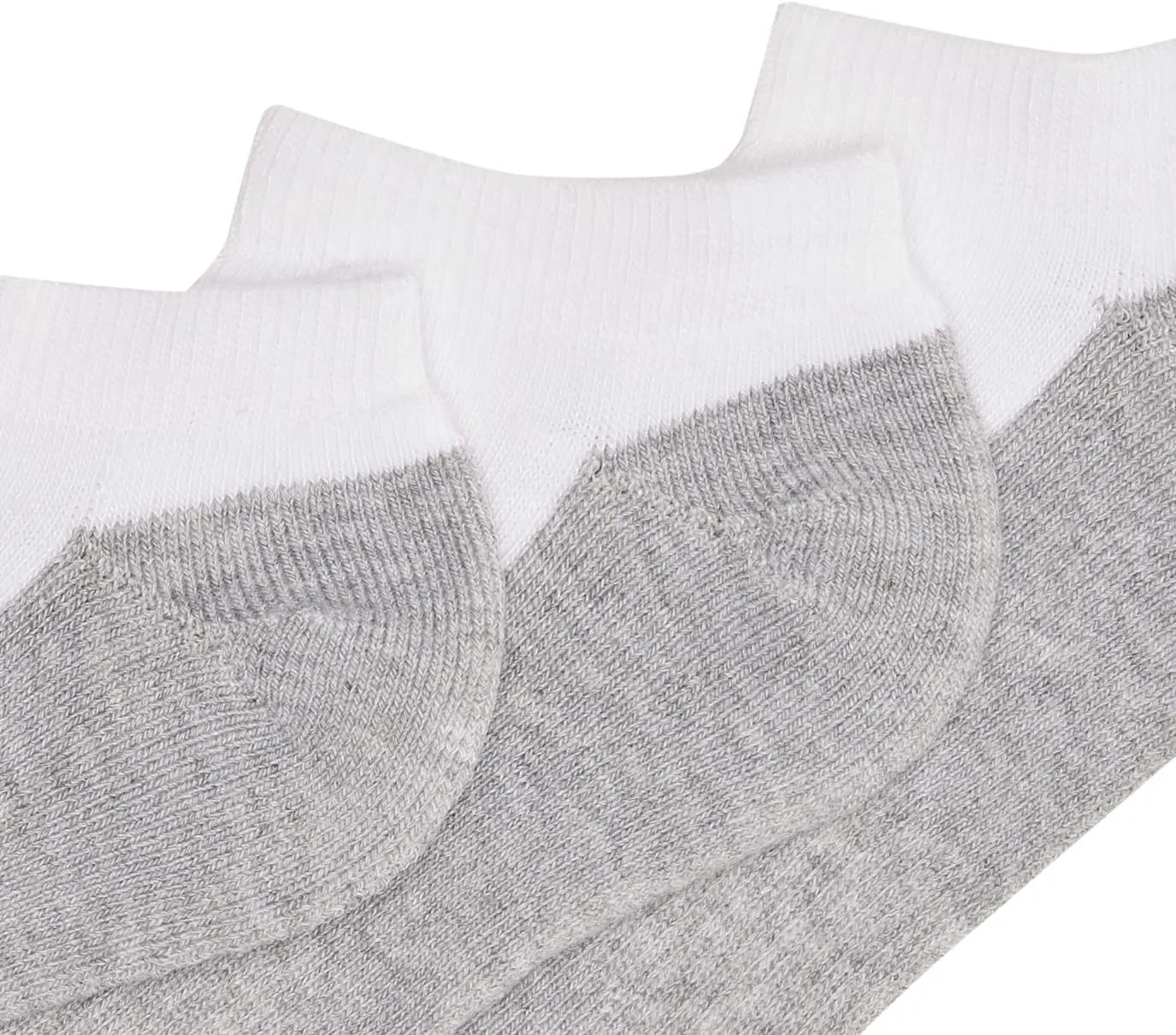 Hanes Boys' Socks, Double Tough Cushioned Ankle and No Show, 12-Pair Packs