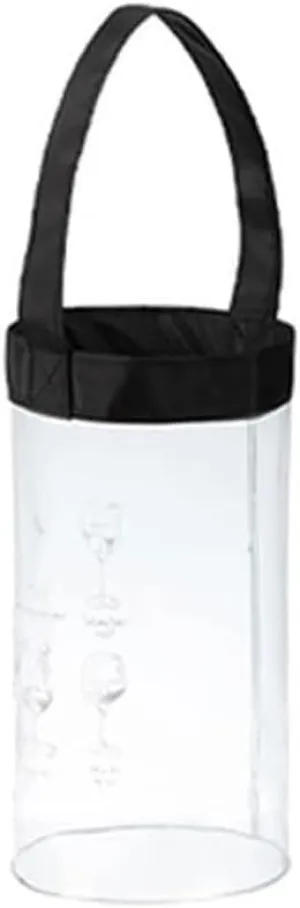 Ice Bucket Portable Ice Bucket PVC Transparent Chilling Cooler Ice Bags Ice Bucket Champagne Beer Liquor Ice-Cold Tool for Kitchen