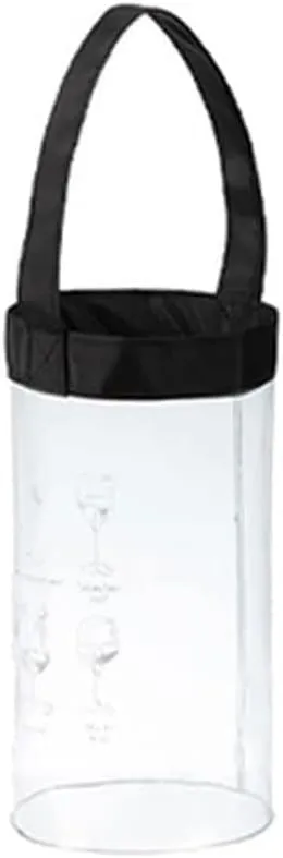 Ice Bucket Portable Ice Bucket PVC Transparent Chilling Cooler Ice Bags Ice Bucket Champagne Beer Liquor Ice-Cold Tool for Kitchen