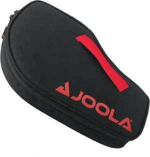 JOOLA Vision Double Padded Ping Pong Paddle Case w/Storage Compartment for 4 Ping Pong Balls - Table Tennis Case Racket Cover Helps Protect The Table Tennis Rubber and Racket - Table Tennis Organizer , Black