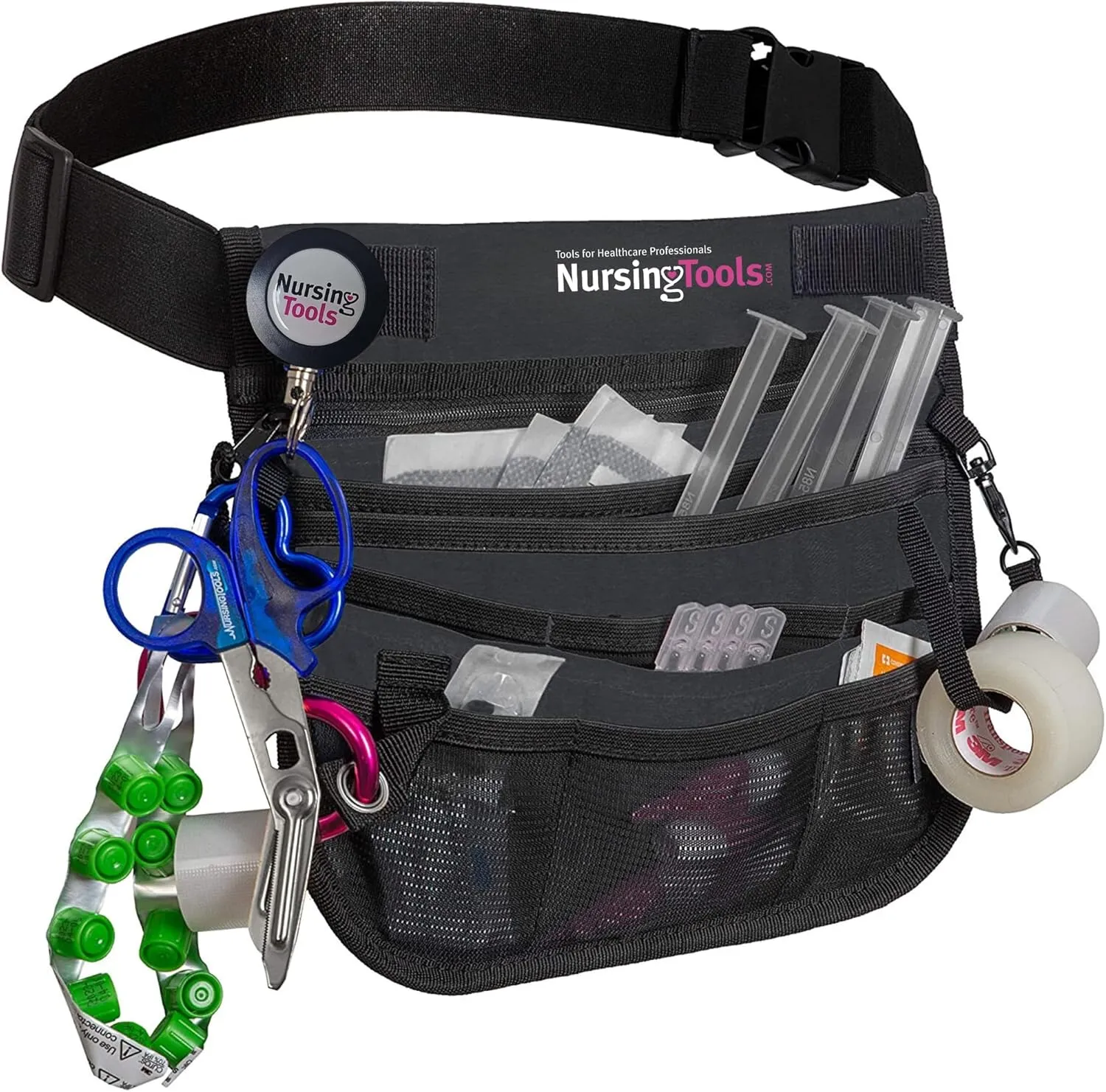 Kangapak Nurse Fanny Pack Multi Compartment Waist Organizer Tool Bag for Students, Practitioners & Medical Professionals