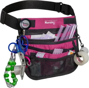 Kangapak Nurse Fanny Pack Multi Compartment Waist Organizer Tool Bag for Students, Practitioners & Medical Professionals