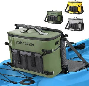 Kayak Cooler, Waterproof Seat Back Cooler for Kayaks with Lawn-Chair Style Seats, Kayak Accessories Cooler Bag, Portable Ice Chest Cooler for Kayaking, Travel, Lunch, Beaches &Trips