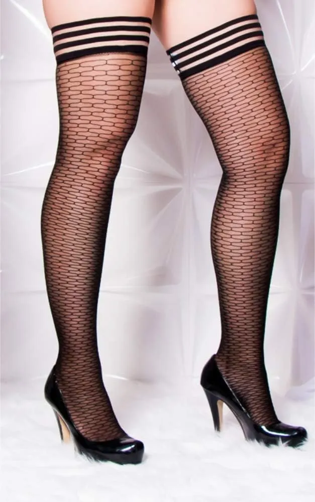 Kix'ies Thigh Highs | Thigh High Womens Stockings with No Slip Grip Stay Ups Thigh Bands | Womens Thigh High Stockings