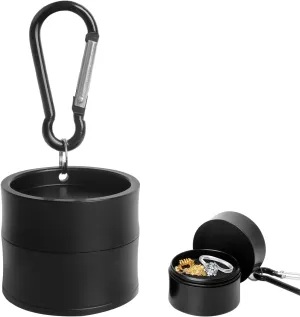 Mini Travel Ring Holder Keychain, Portable Jewelry Holder Keychain with Protective Sponge, Small Necklace Earrings Case for Gym Sports Bag Purse