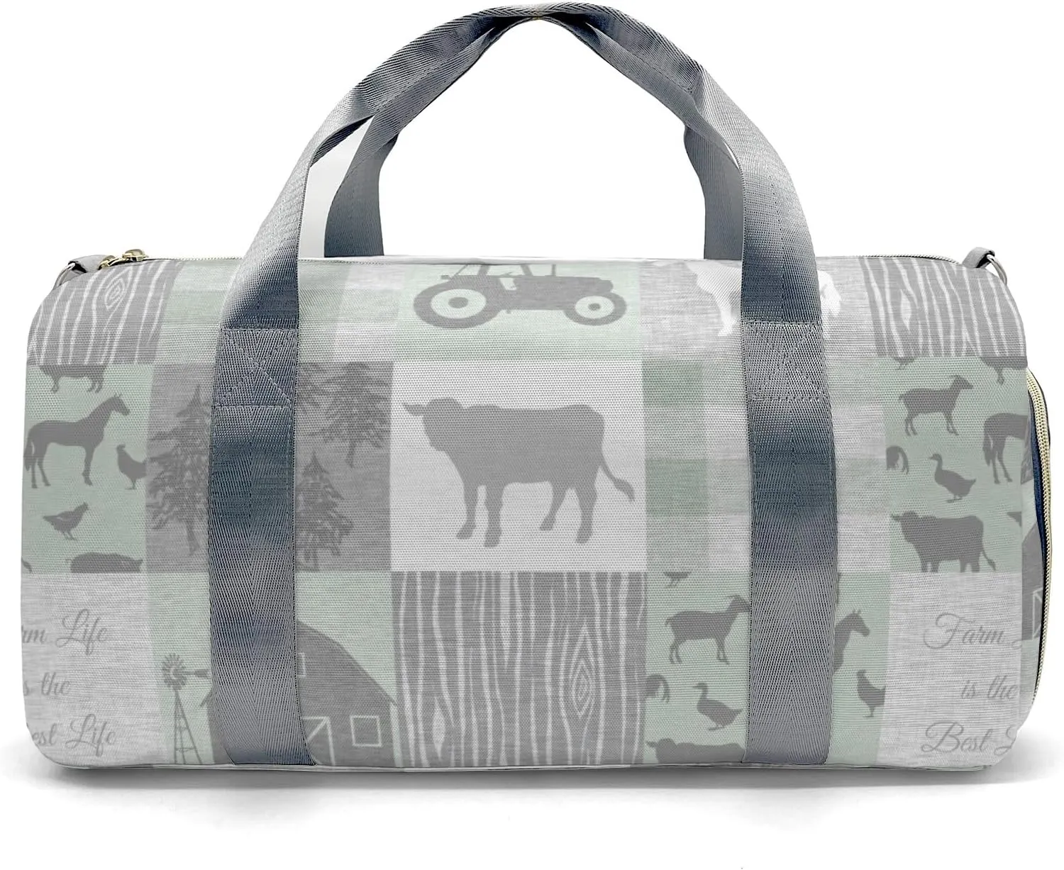 Personalized Farm Life Custom Multi-functional Travel Bag, Unisex Portable Duffel Bag, Short Distance Travel Assistant