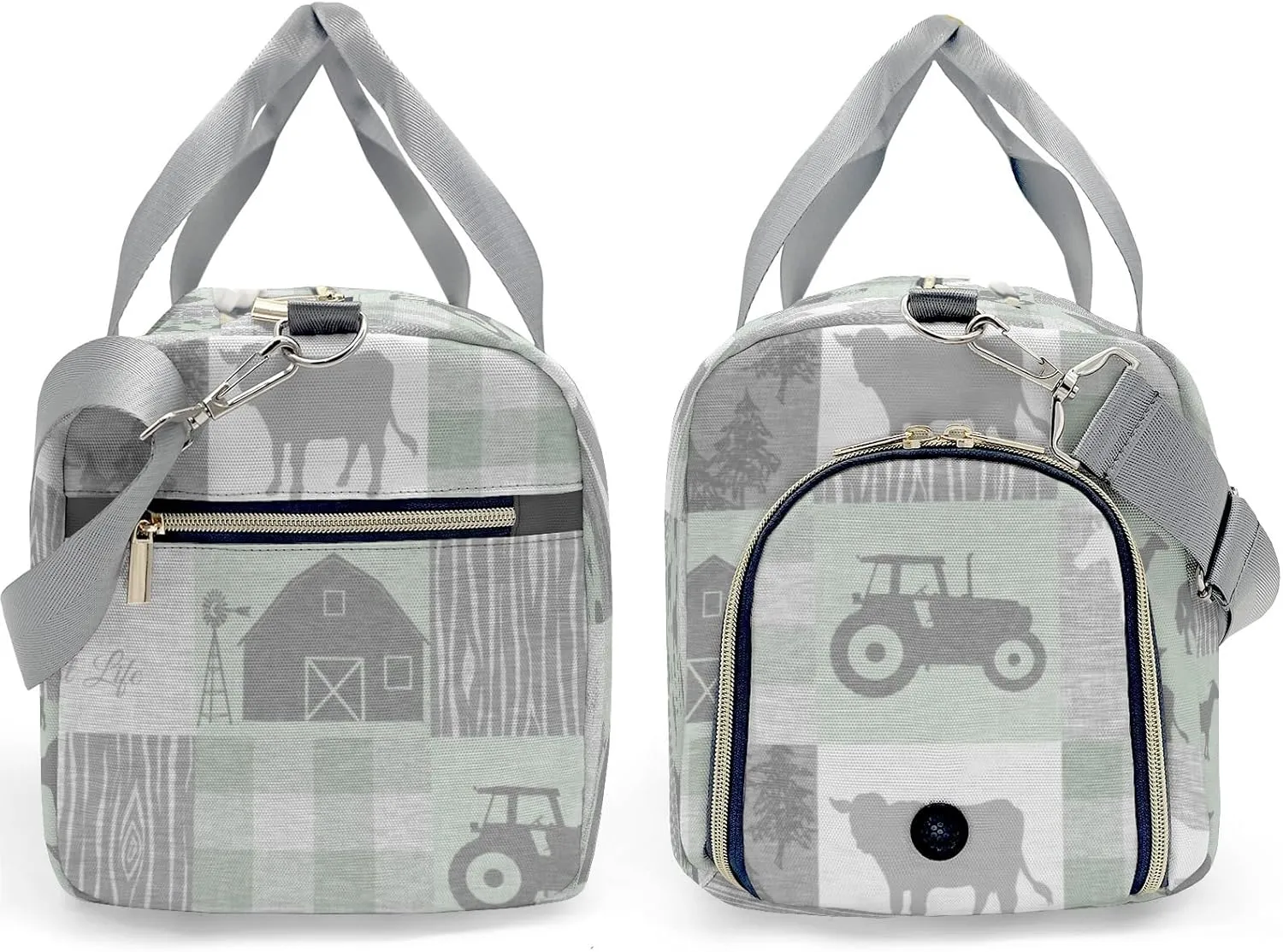 Personalized Farm Life Custom Multi-functional Travel Bag, Unisex Portable Duffel Bag, Short Distance Travel Assistant