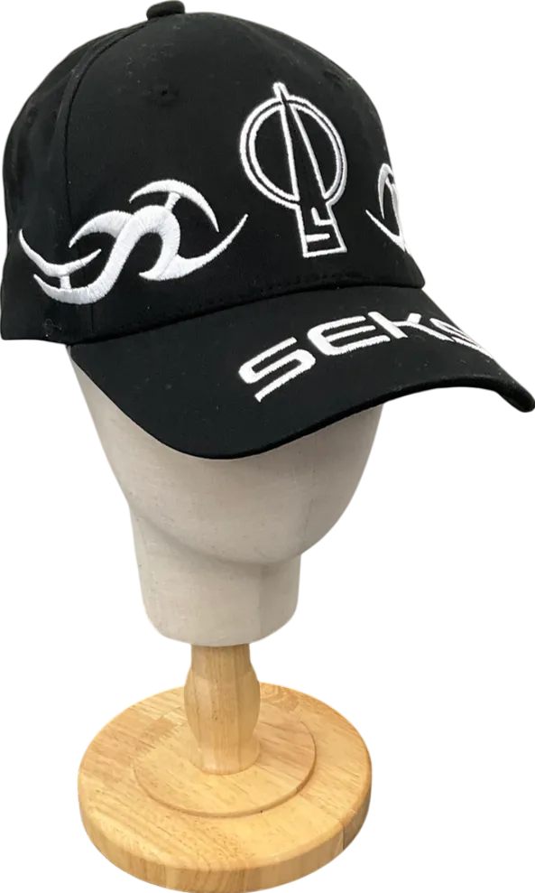 Seks Black Embroidered Baseball Cap One Size