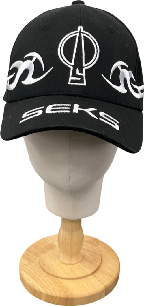 Seks Black Embroidered Baseball Cap One Size