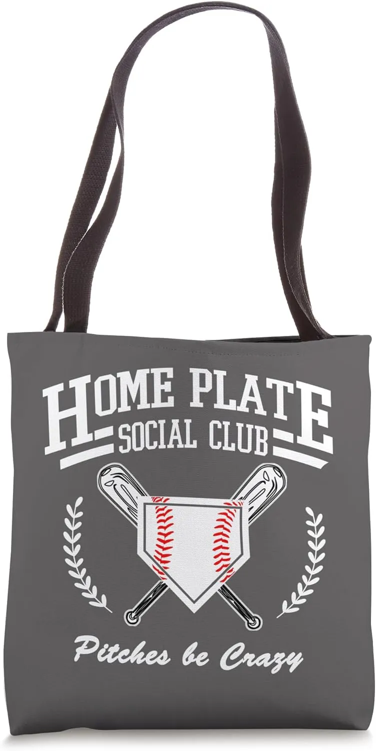 Social Club Vibes for Baseball Moms and Bleacher Dads Tote Bag