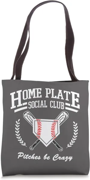 Social Club Vibes for Baseball Moms and Bleacher Dads Tote Bag