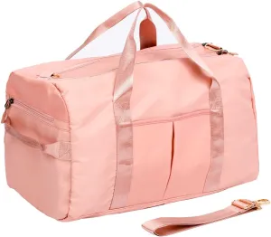 Sports Duffel Bags with Cosmetic Gym Bag for Women Men Travelling Waterproof Bag with Wet Pocket and Shoe Compartment