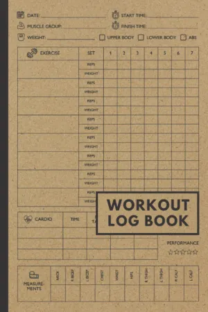 Workout Log Book: Gym Weight Lifting Log Book & Workout Journal for Men and Women | Bodybuilding Weightlifting Gym Planner Exercise Notebook & Fitness ... Diary Gift) | Minimal Brown Cover 120 Pages Paperback  Organizer, April 18, 2022